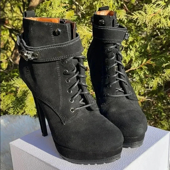 Aldo Panzano Platform Bootie - Black Suede - Picture 7 of 14